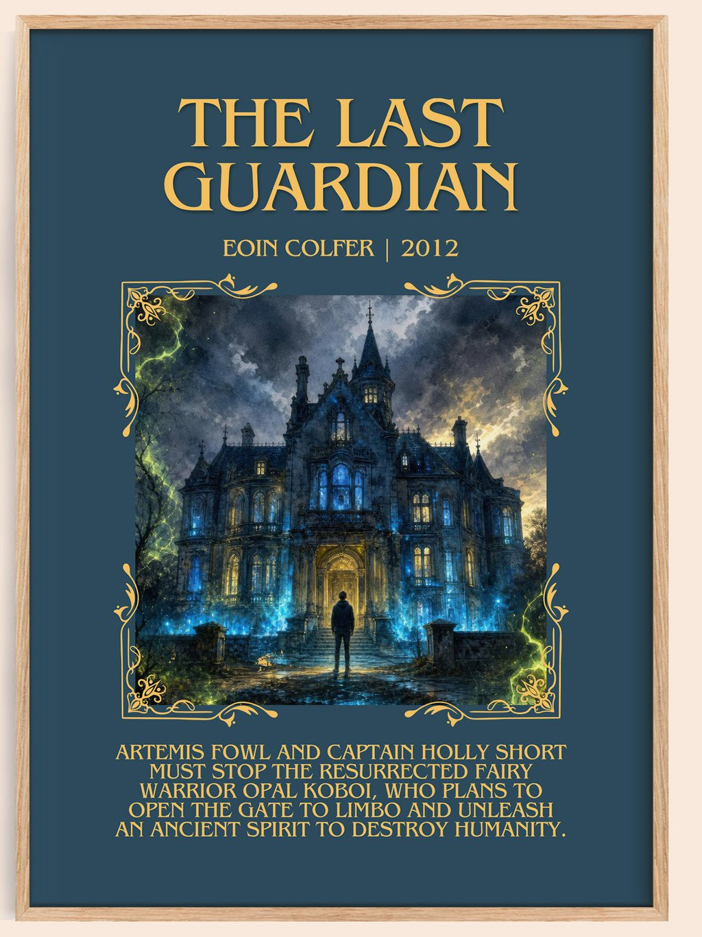 The Last Guardian Minimalist Book Poster by Eoin Colfer – book poster