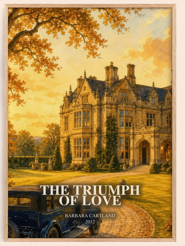 The Triumph Of Love Book Watercolour Illustration by Barbara Cartland