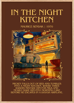 In the Night Kitchen Minimalist Book Poster by Maurice Sendak