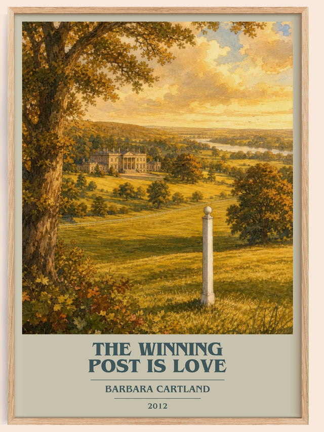 The Winning Post Is Love Book Cover Poster by Barbara Cartland