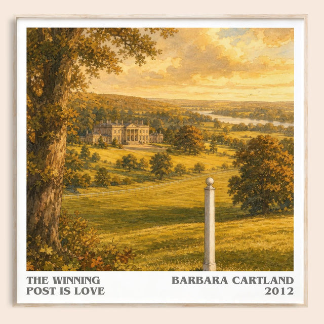 The Winning Post Is Love Literary Art Print by Barbara Cartland
