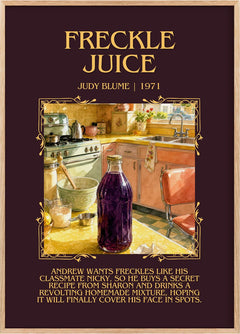 Freckle Juice Minimalist Book Poster by Judy Blume