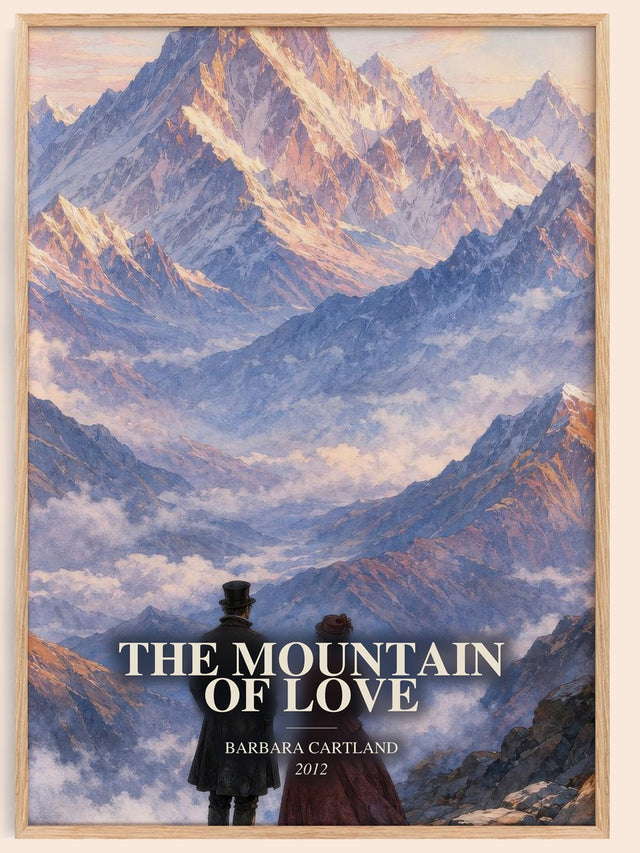 The Mountain Of Love Book Watercolour Illustration by Barbara Cartland
