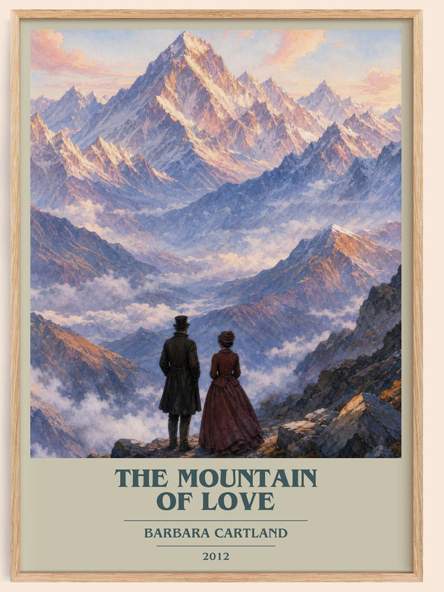 The Mountain Of Love Book Cover Poster by Barbara Cartland