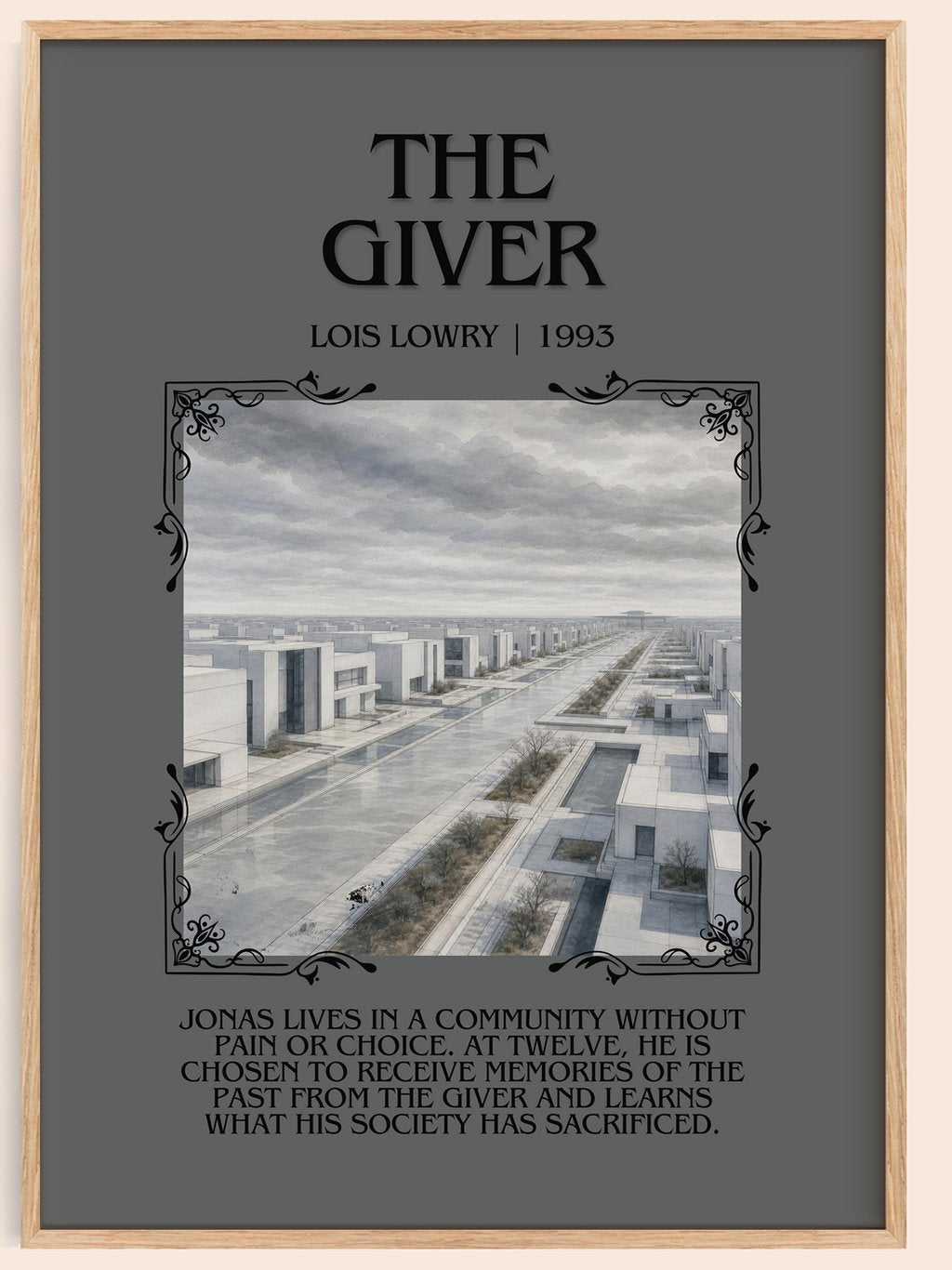 The Giver Minimalist Book Poster by Lois Lowry – book poster