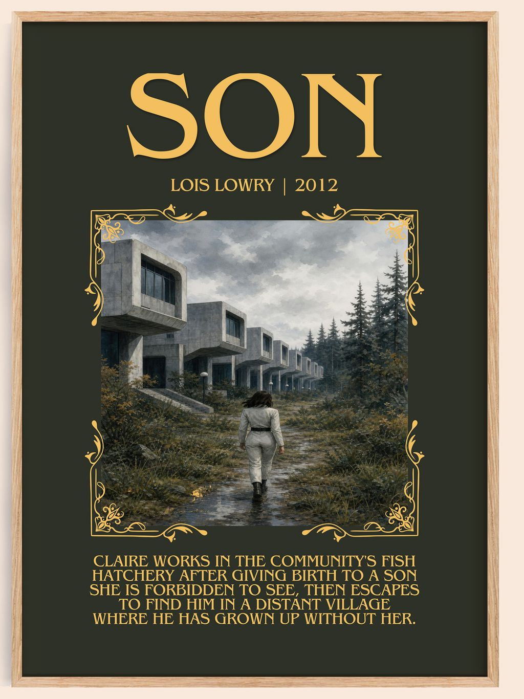 Son Minimalist Book Poster by Lois Lowry – book poster