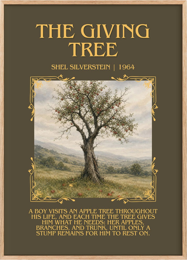 The Giving Tree Minimalist Book Poster by Shel Silverstein