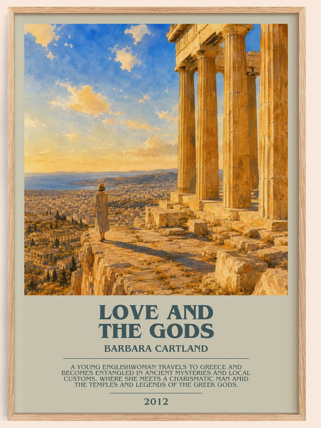 Love And The Gods Bookish Wall Art by Barbara Cartland