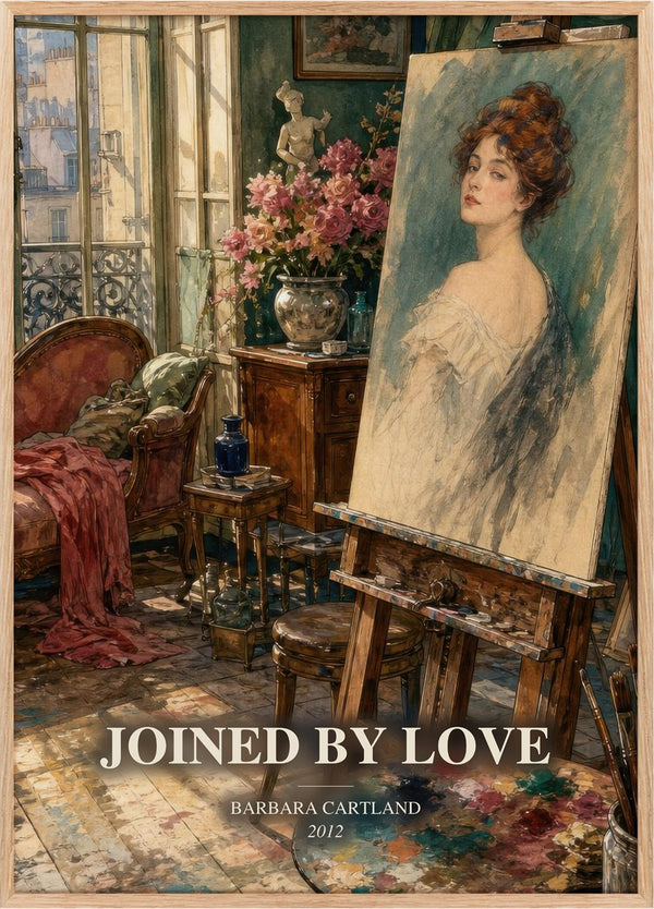 Joined By Love Book Watercolour Illustration by Barbara Cartland