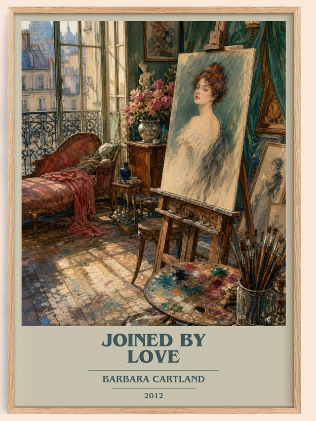 Joined By Love Book Cover Poster by Barbara Cartland