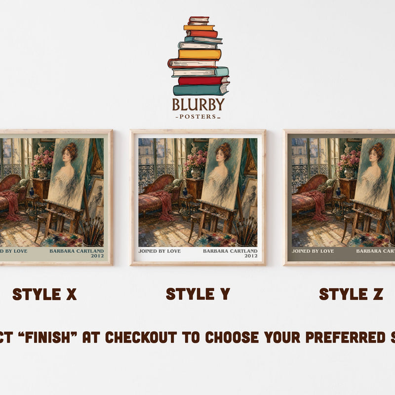 Joined By Love literary print in frame leaning in hallway – romance wall art