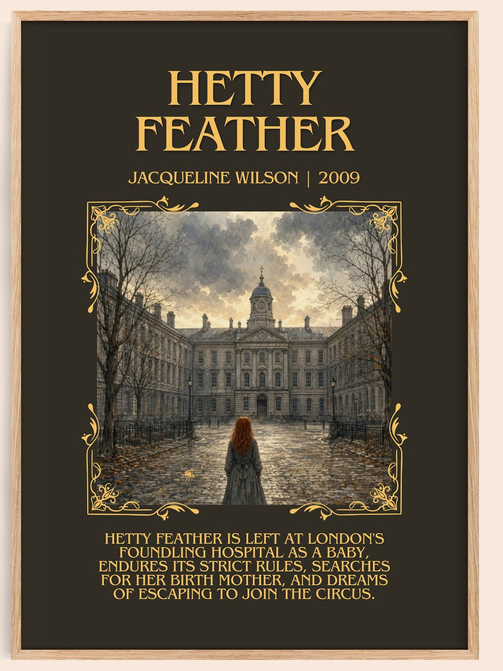 Hetty Feather Minimalist Book Poster by Jacqueline Wilson – book poster
