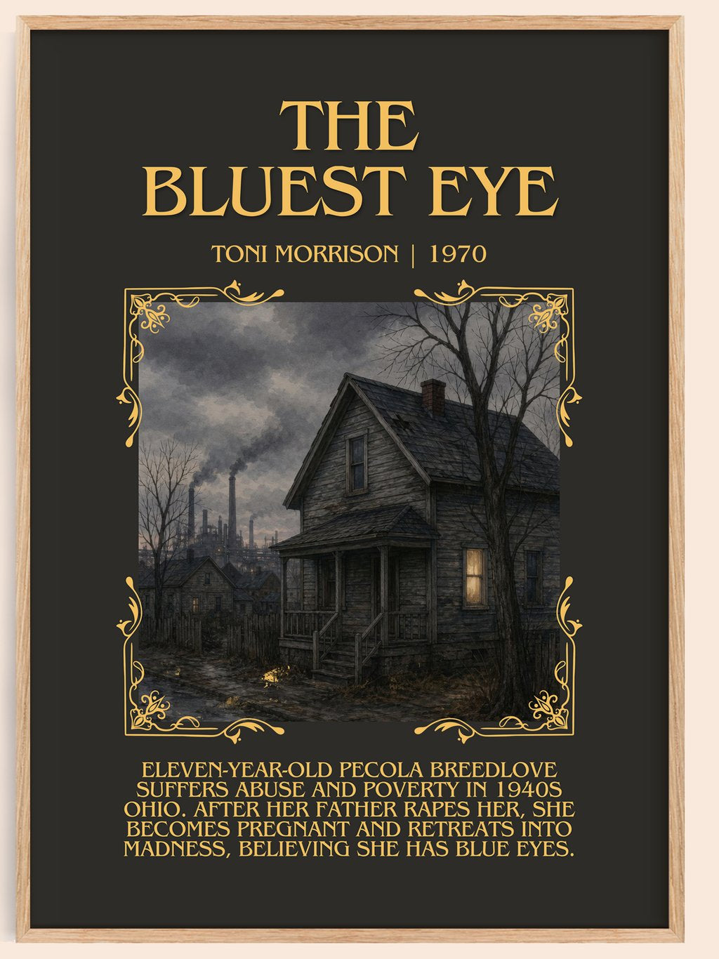 The Bluest Eye Minimalist Book Poster by Toni Morrison – book poster