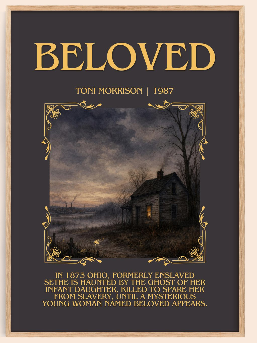 Beloved Minimalist Book Poster by Toni Morrison – book poster