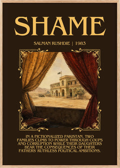 Shame Minimalist Book Poster by Salman Rushdie