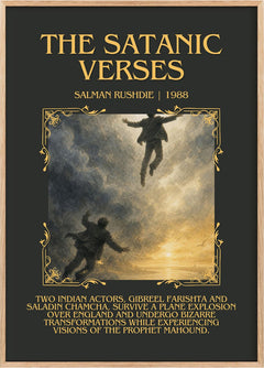 The Satanic Verses Minimalist Book Poster by Salman Rushdie