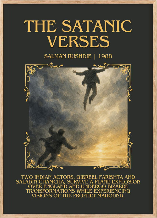 The Satanic Verses Minimalist Book Poster by Salman Rushdie