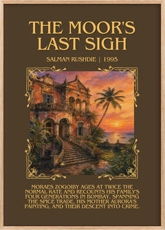 The Moor's Last Sigh Minimalist Book Poster by Salman Rushdie