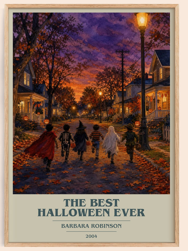 The Best Halloween Ever Book Cover Poster by Barbara Robinson
