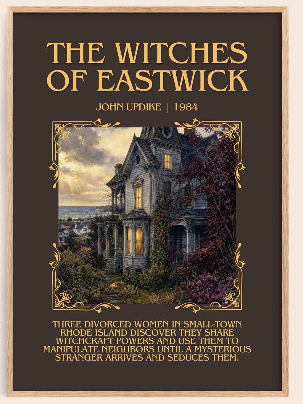 The Witches of Eastwick Minimalist Book Poster by John Updike – book poster