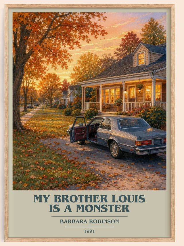 My Brother Louis Is A Monster Book Cover Poster by Barbara Robinson