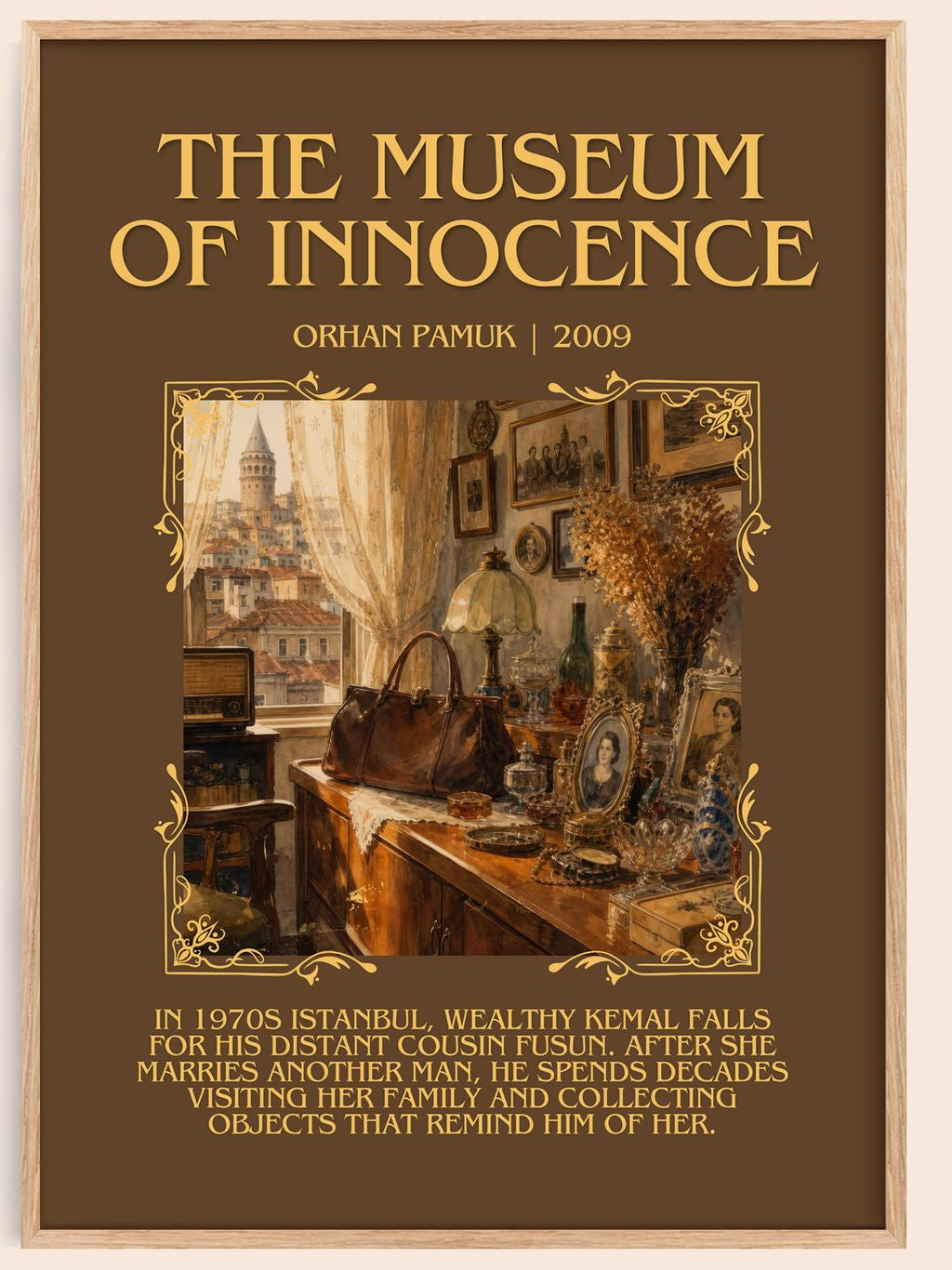 The Museum of Innocence Minimalist Book Poster by Orhan Pamuk – book poster