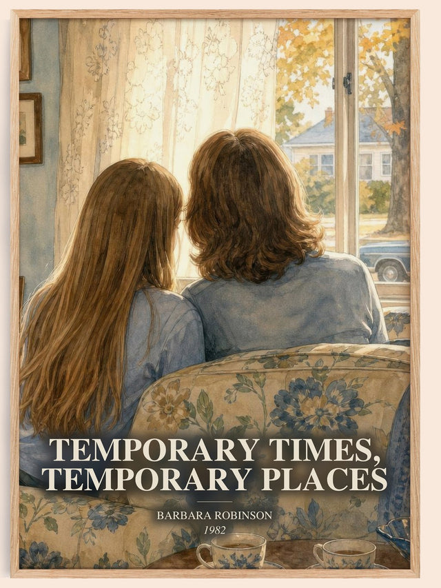 Temporary Times, Temporary Places Book Watercolour Illustration – B.