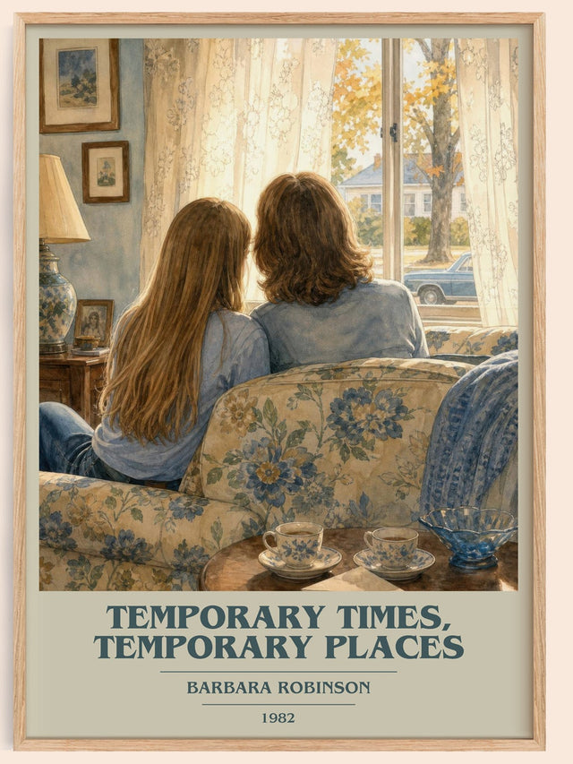 Temporary Times, Temporary Places Book Cover Poster by B. Robinson