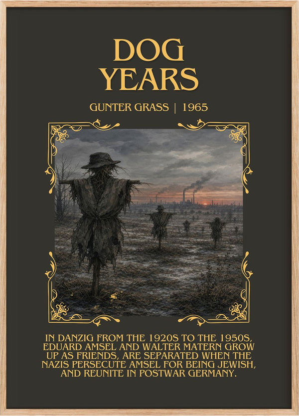 Dog Years Minimalist Book Poster by Günter Grass