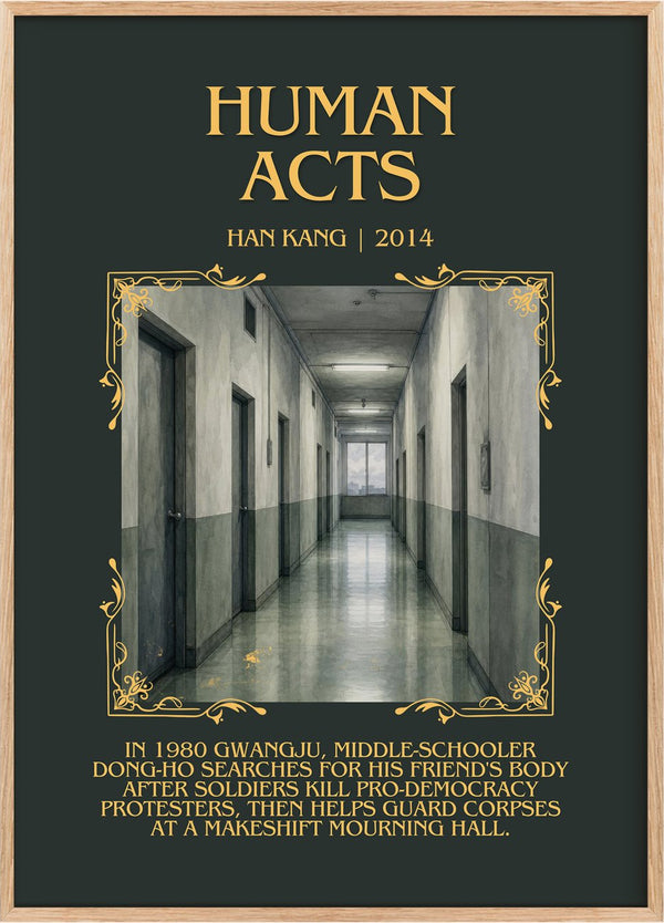Human Acts Minimalist Book Poster by Han Kang