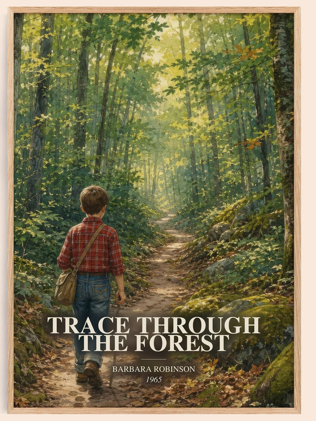 Trace Through The Forest Book Watercolour Illustration by B. Robinson