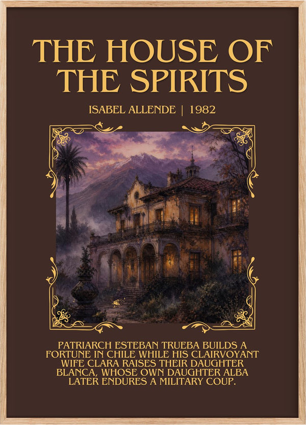 The House of the Spirits Minimalist Book Poster by Isabel Allende