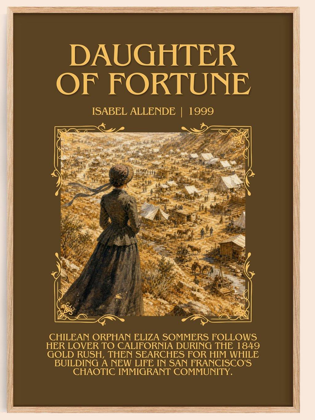 Daughter of Fortune Minimalist Book Poster by Isabel Allende – book poster