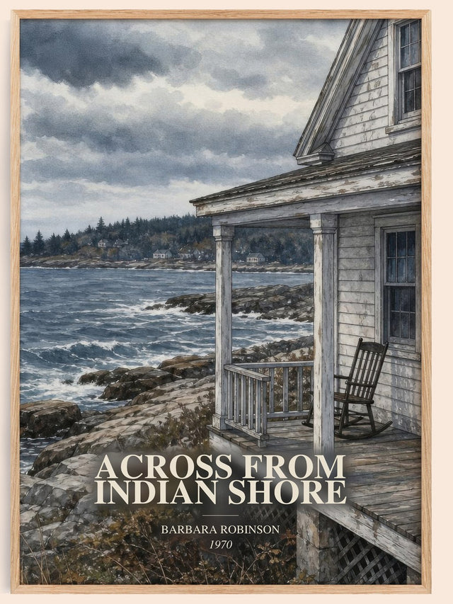 Across From Indian Shore Book Watercolour Illustration by B. Robinson
