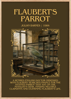 Flaubert's Parrot Minimalist Book Poster by Julian Barnes
