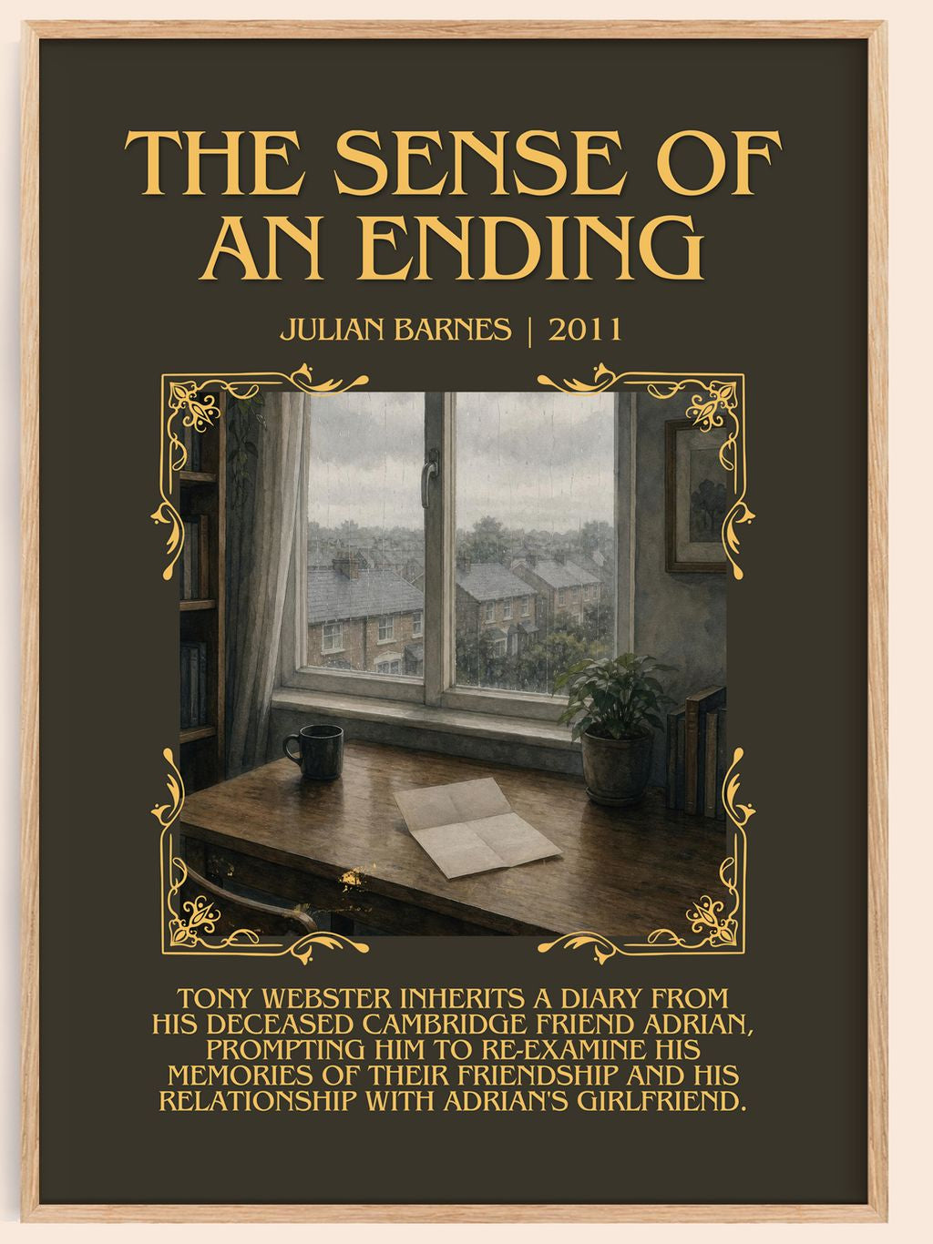 The Sense of an Ending Minimalist Book Poster by Julian Barnes – book poster