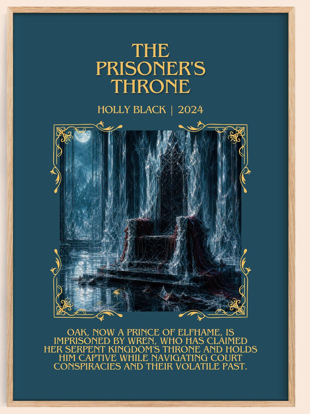 The Prisoner's Throne Minimalist Book Poster by Holly Black – book poster