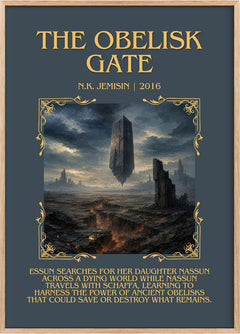 The Obelisk Gate Minimalist Book Poster by N.K. Jemisin