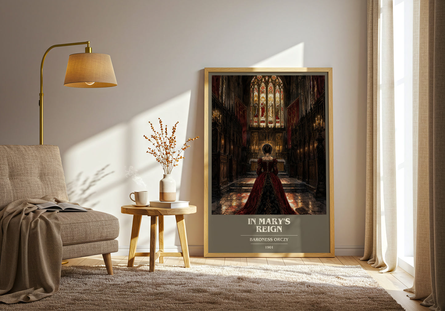In Mary'S Reign book cover print on bookshelf – Baroness Orczy fan gift