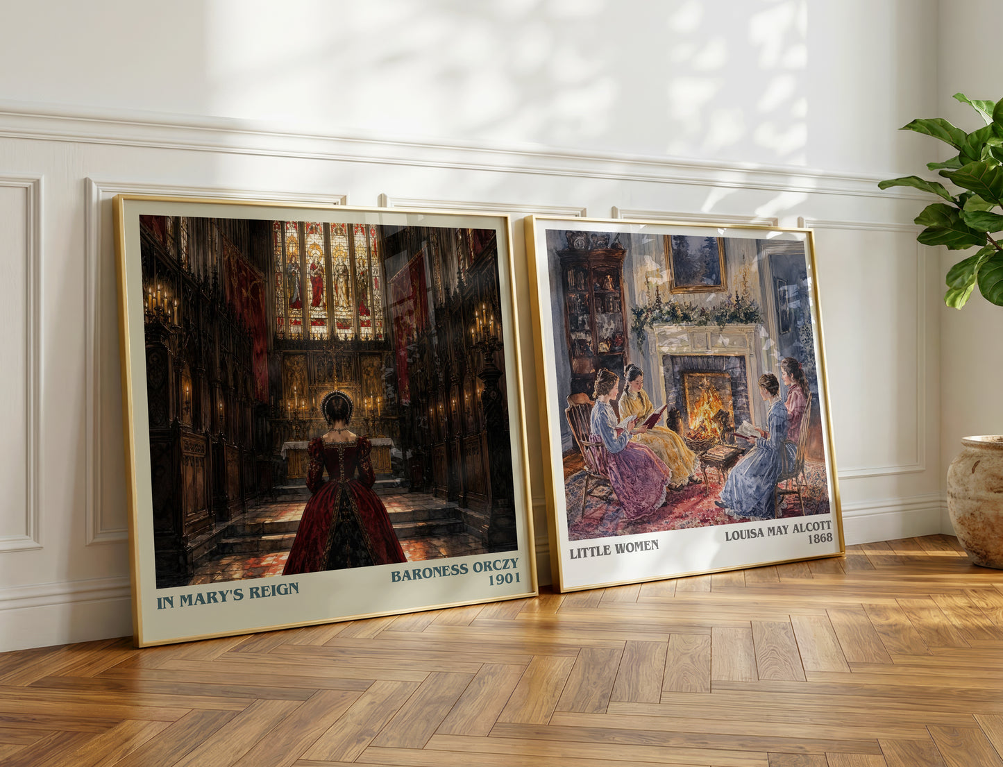 In Mary'S Reign literary print on bookshelf – Baroness Orczy fan gift