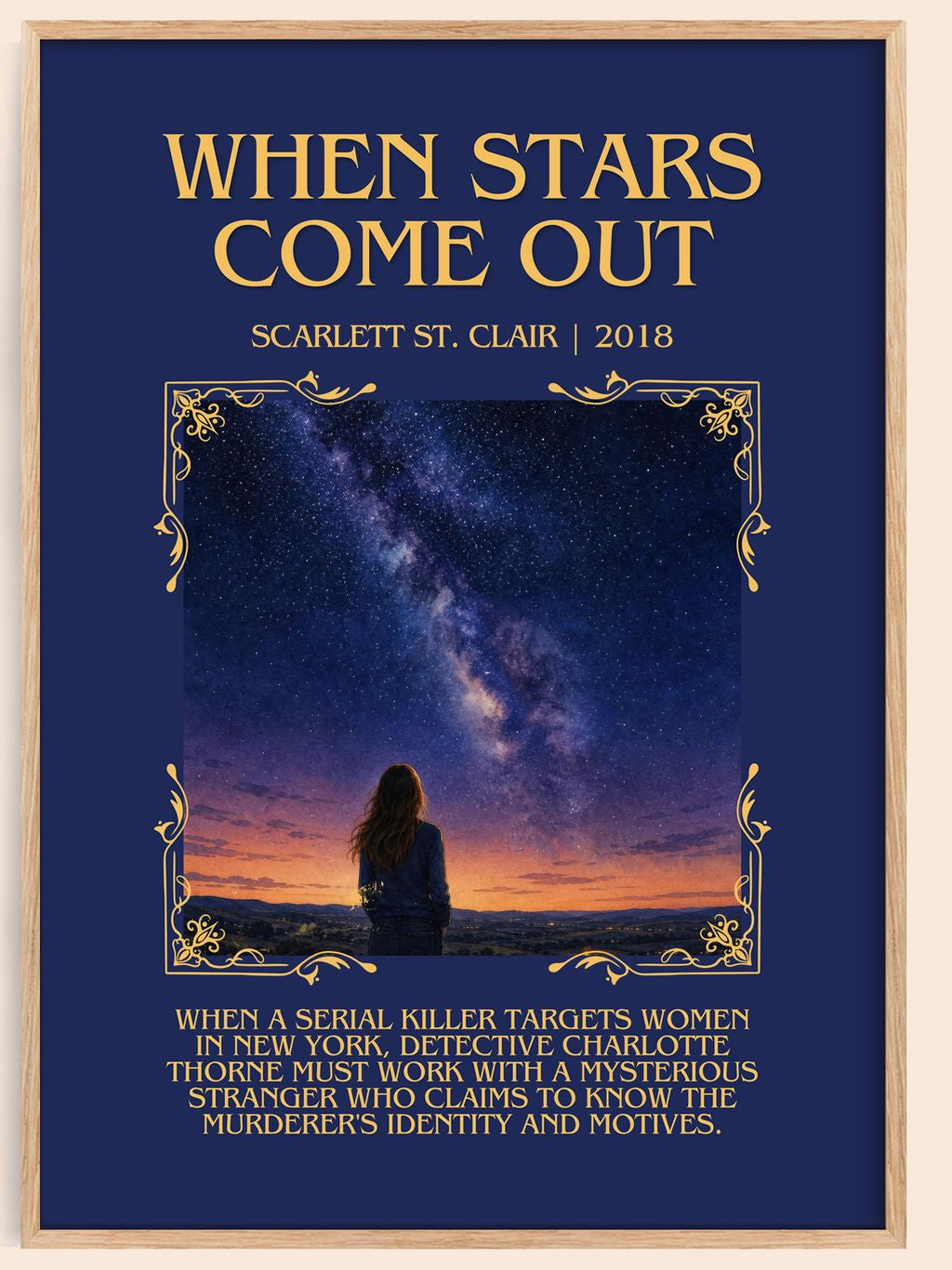When Stars Come Out Minimalist Book Poster by Scarlett St. Clair – book poster