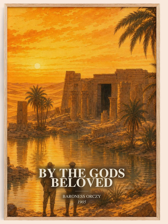 By The Gods Beloved Book Watercolour Illustration by Baroness Orczy