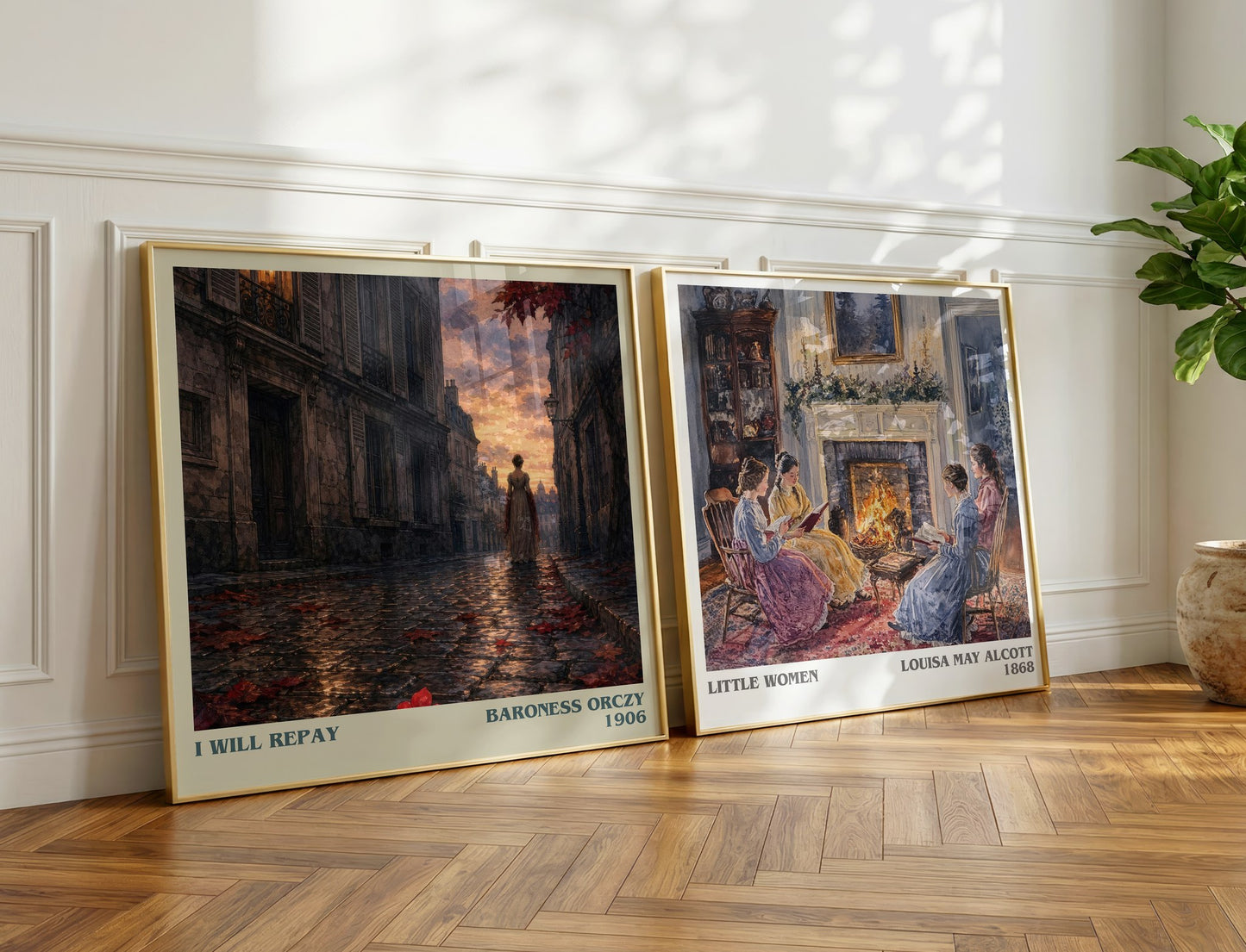 I Will Repay literary print on bookshelf – Baroness Orczy fan gift