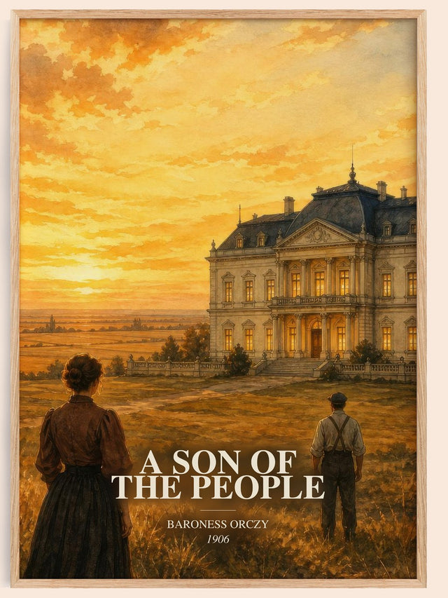 A Son Of The People Book Watercolour Illustration by Baroness Orczy