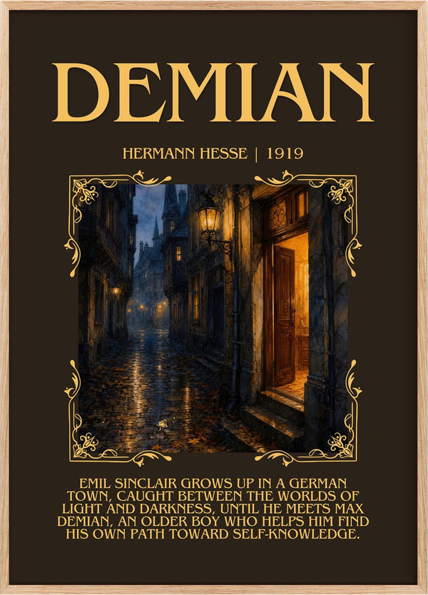Demian Minimalist Book Poster by Hermann Hesse