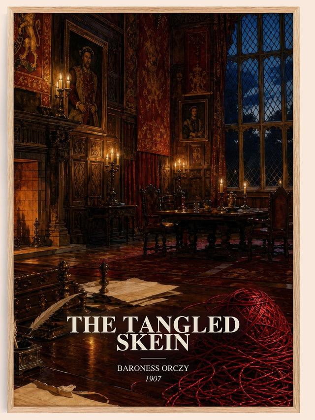 The Tangled Skein Book Watercolour Illustration by Baroness Orczy