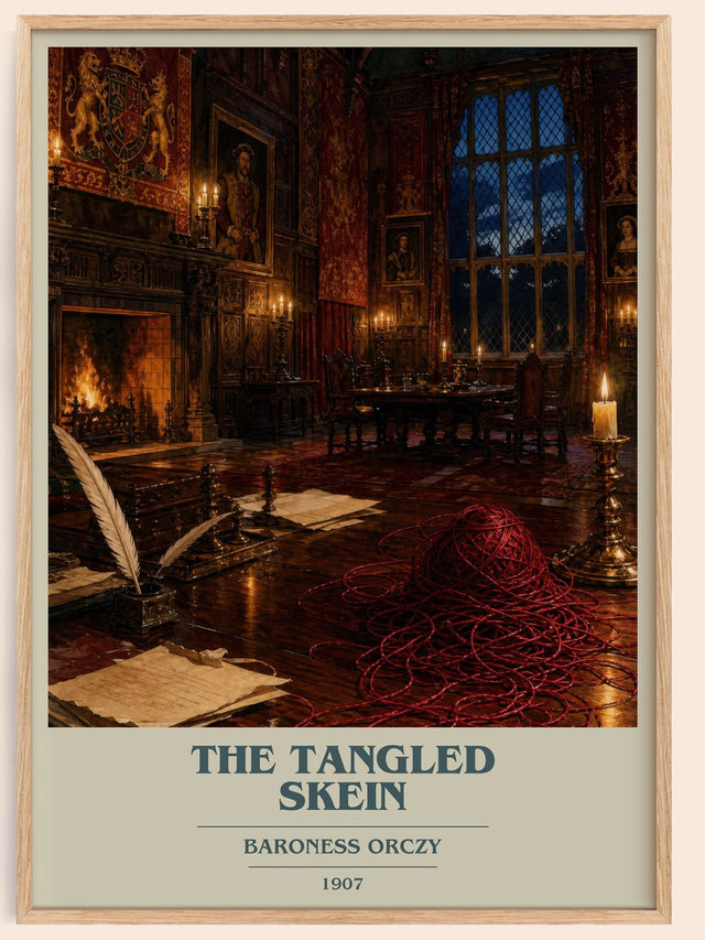 The Tangled Skein Book Cover Poster by Baroness Orczy