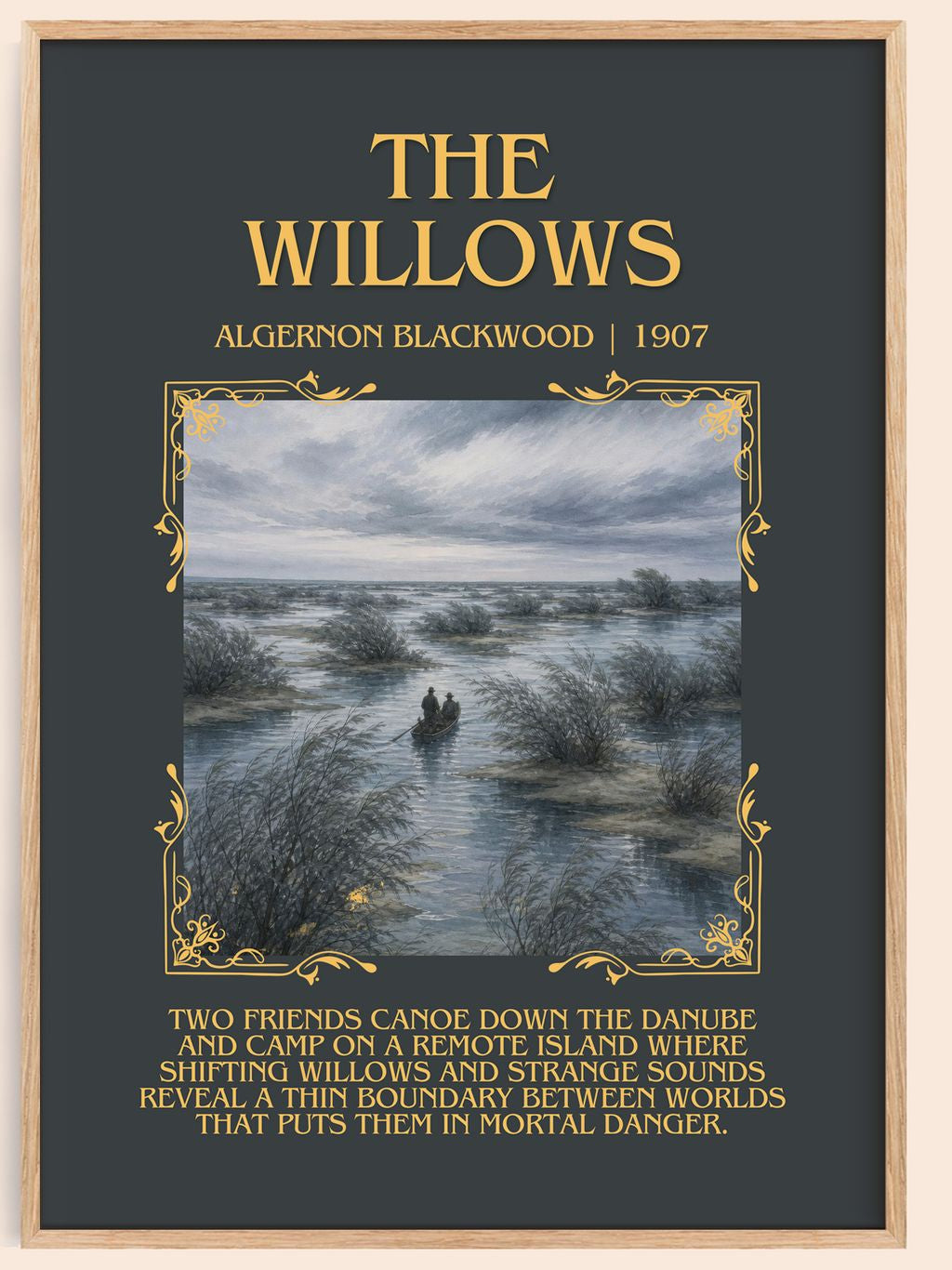 The Willows Minimalist Book Poster by Algernon Blackwood – book poster