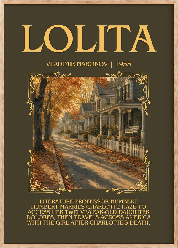 Lolita Minimalist Book Poster by Vladimir Nabokov