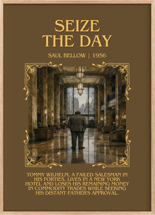 Seize the Day Minimalist Book Poster by Saul Bellow